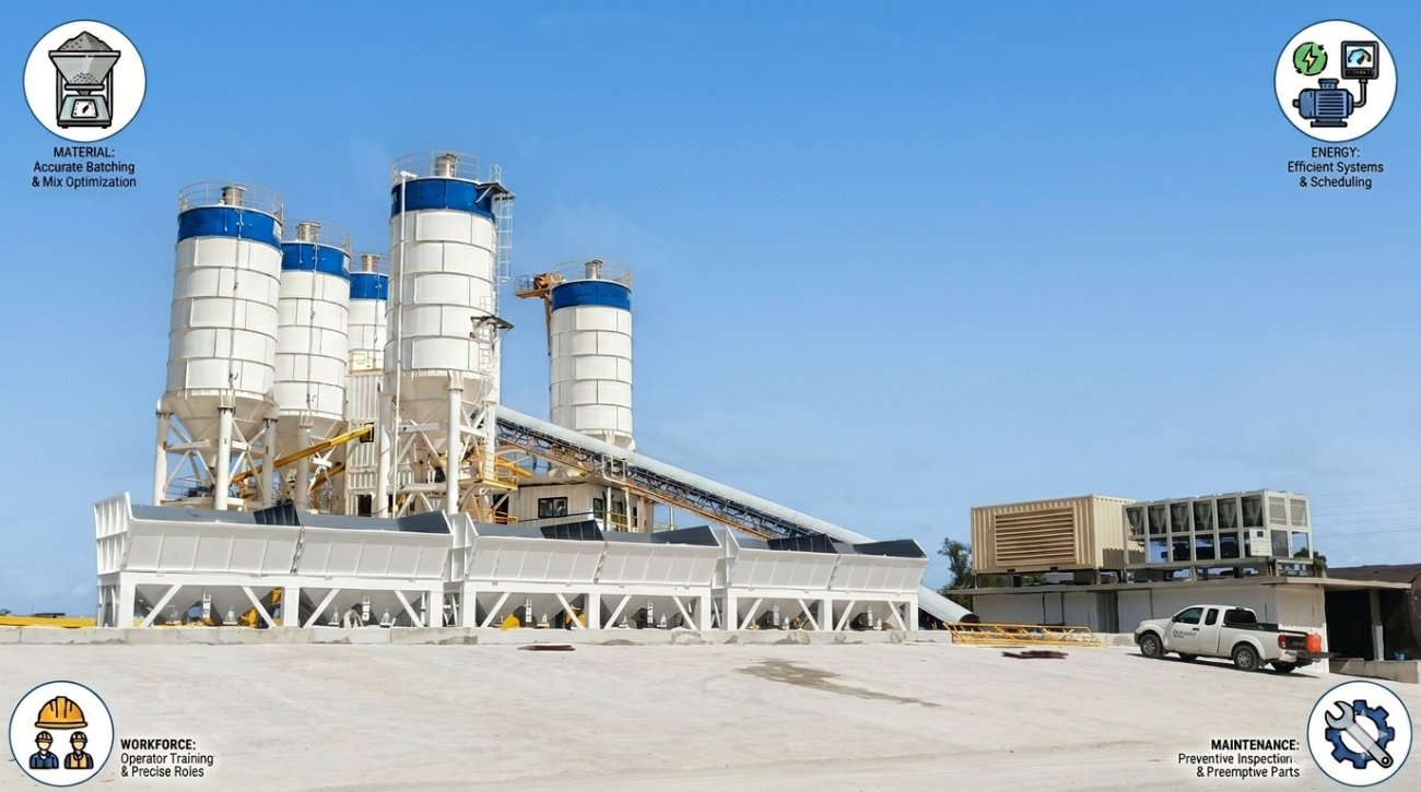 how to reduce cost of ready mix concrete plant