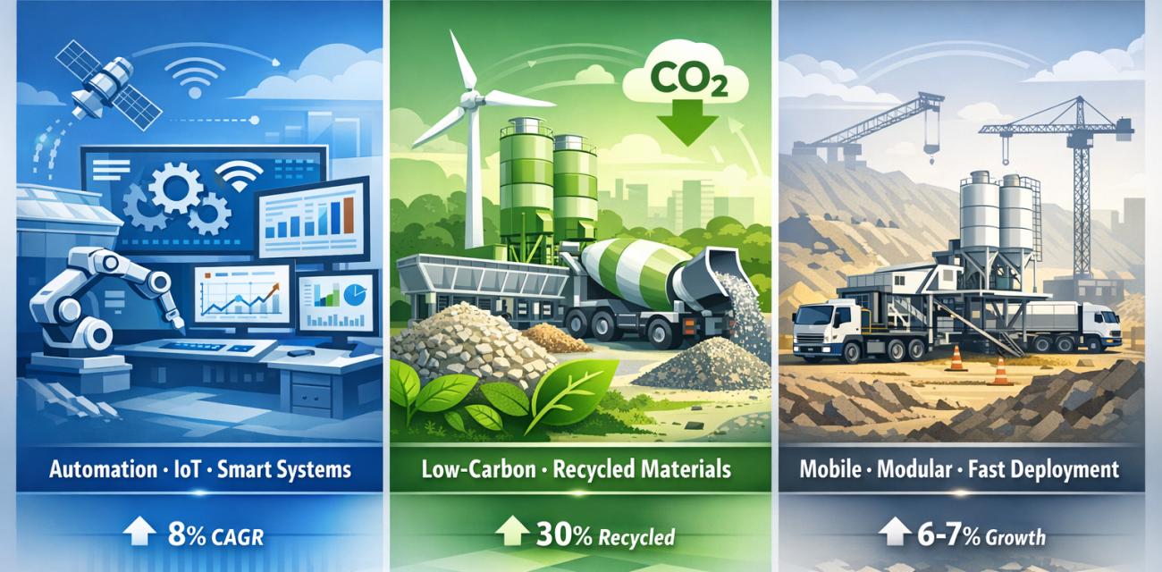 key global trends in batching plant industry