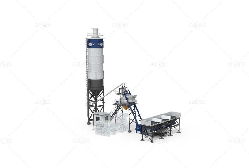 AJ type small batch concrete plant