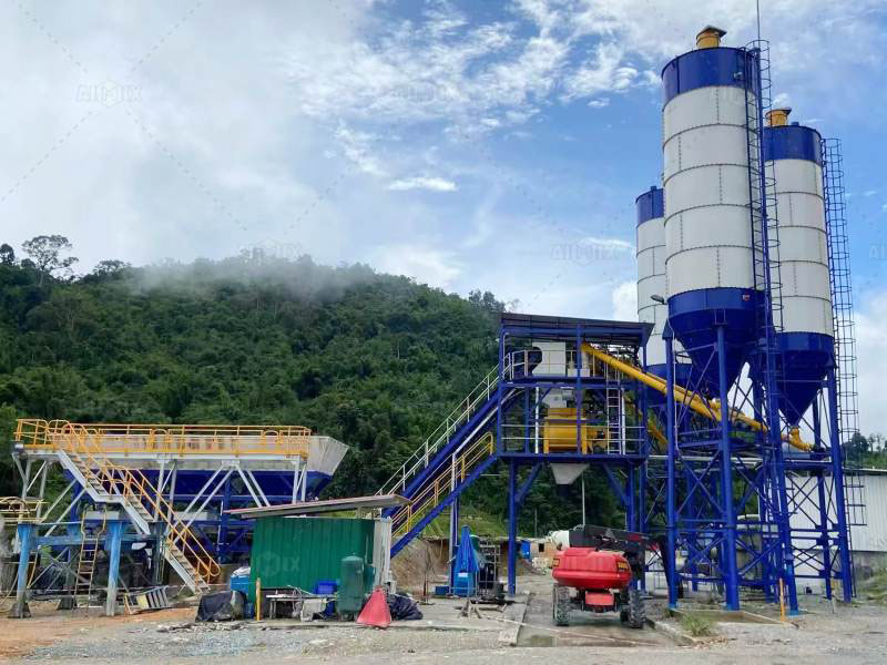 AJ60 stationary rmc plant for sale