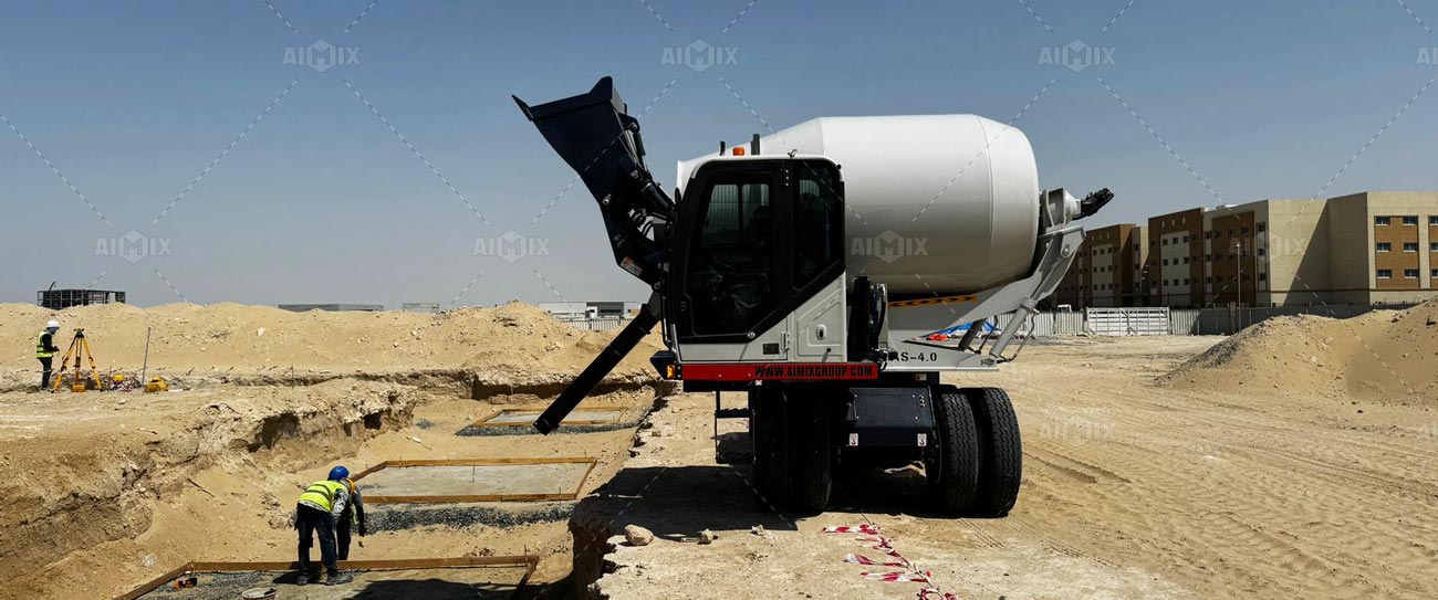 AS-4.0 Self Loading Concrete Mixer Work in UAE