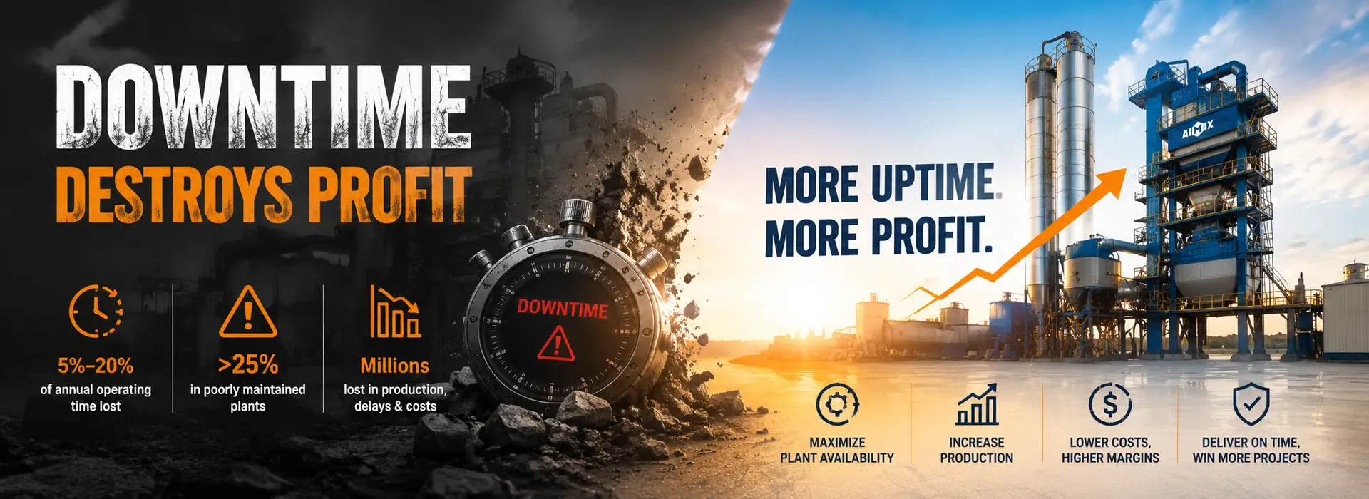 Reducing Downtime The Hidden Source of Asphalt Plant Profit Loss