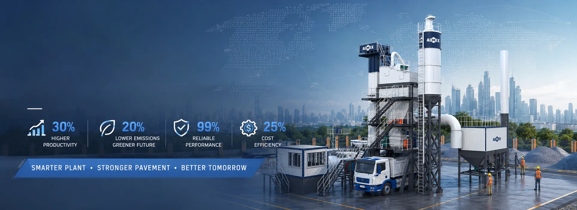 What are the advantages of asphalt mixing plant