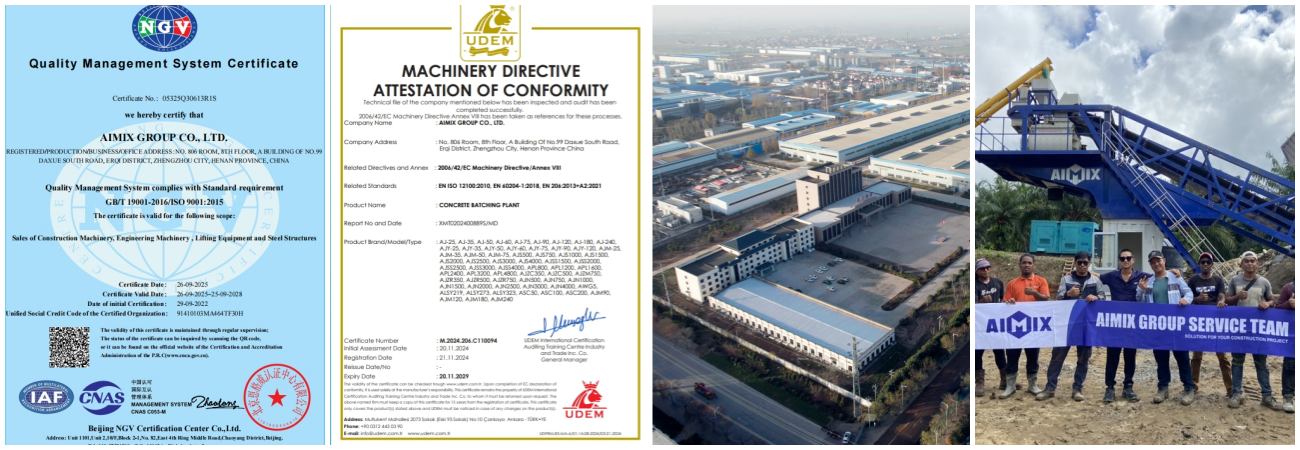choosing reliable manufacturer for small concrete plant