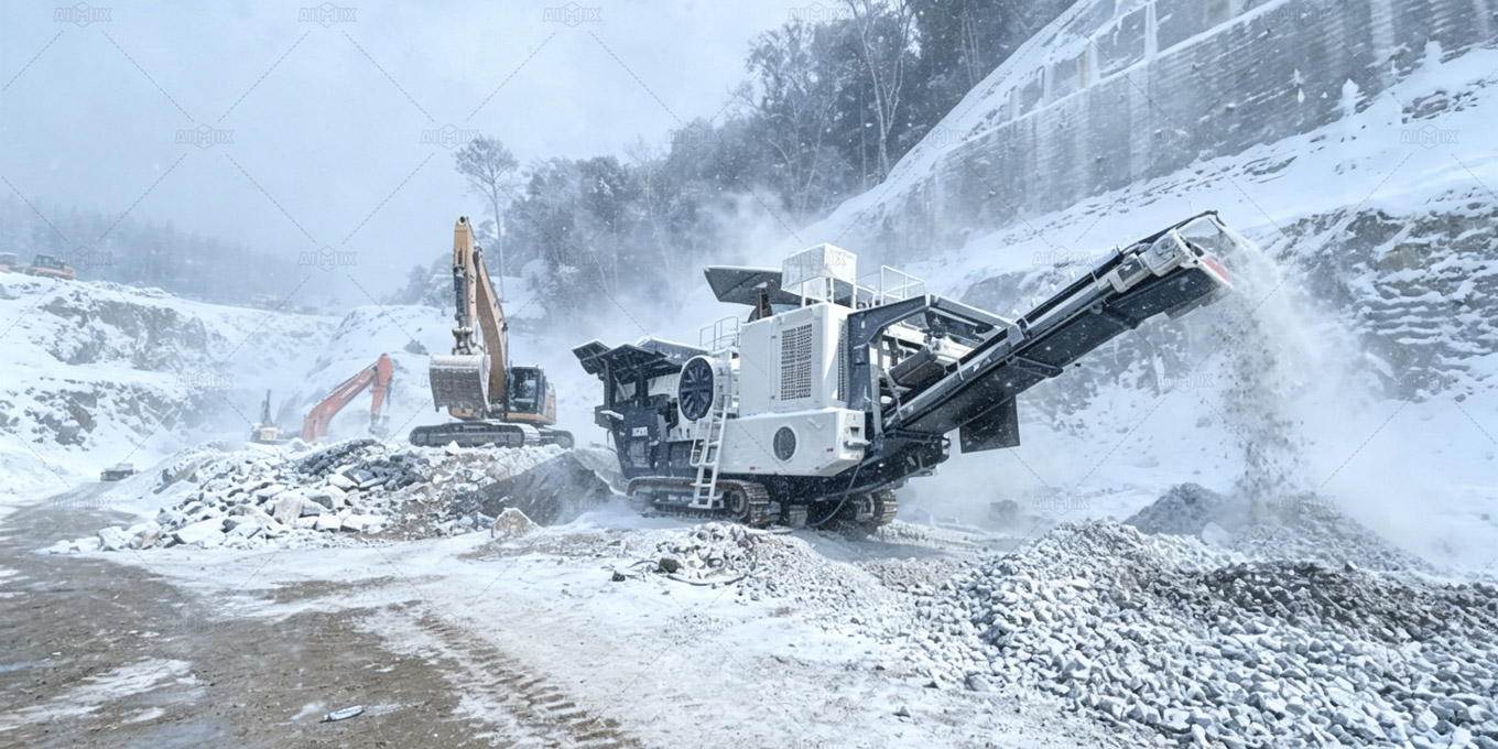 crushing equipment operation in cold environments