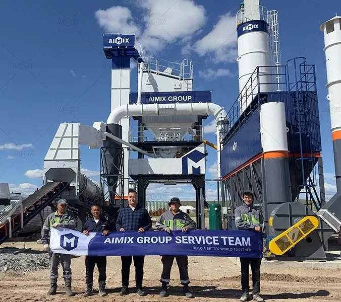 80tph batch asphalt plant capacity for asphalt road in Mongolia