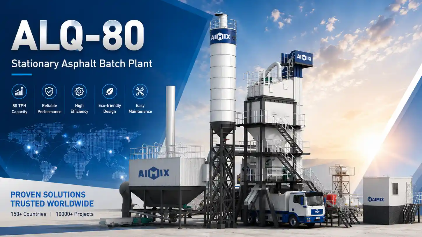 ALQ-80 Best Selling Stationary Asphalt Batching Plant for Sale