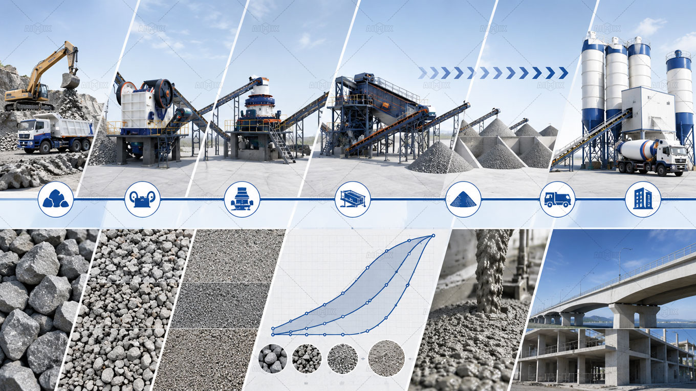 Aggregate Gradation Impacting Concrete and Structural Performance
