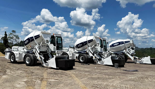 Aimix Concrete Mixer Srilanka for Mountain Road Paving