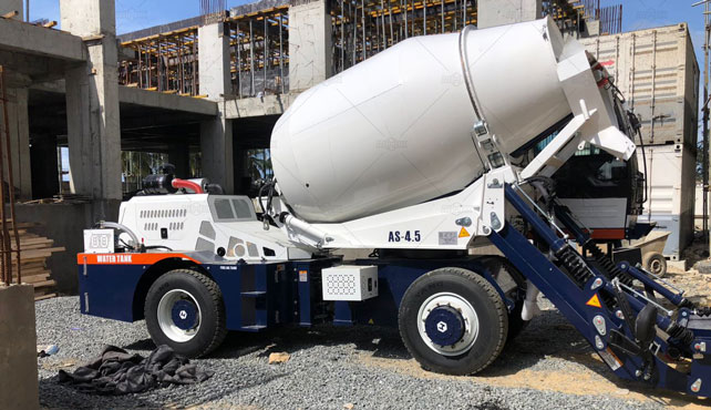 Aimix concrete mixer truck for Mid-rise Commercial Buildings in Sri-Lanka