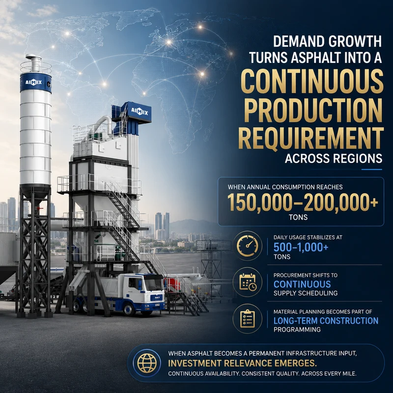 Demand Growth Turns Asphalt Into A Continuous Production Requirement Across Regions