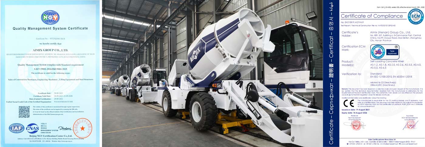 Global Certified Engineering Quality Standards of concrete mixer in Srilanka