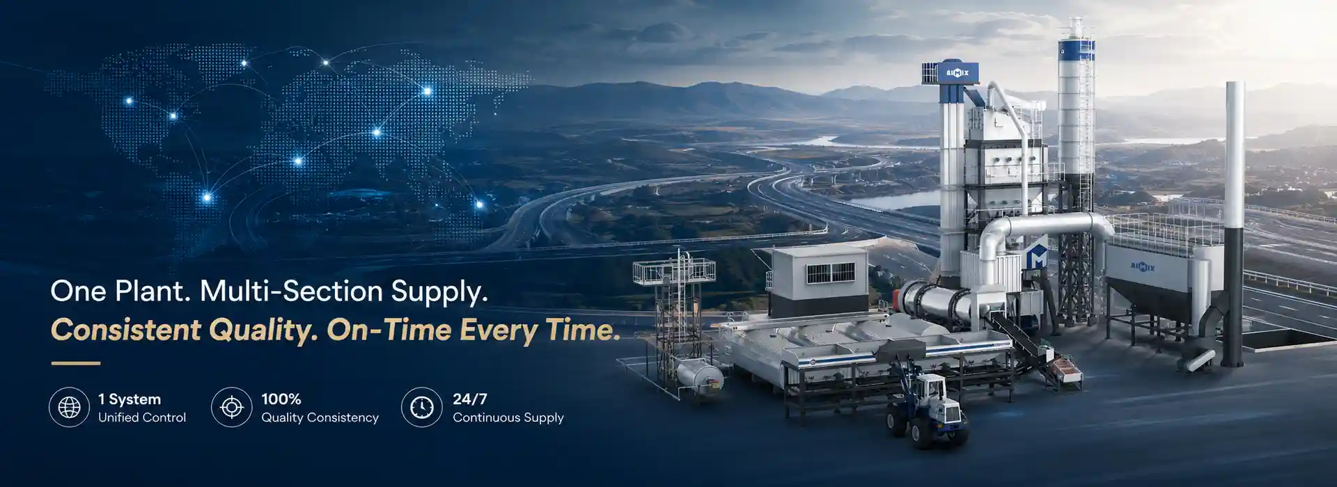 How Multi-Section Highway Projects Optimize Asphalt Supply with Asphalt Plants