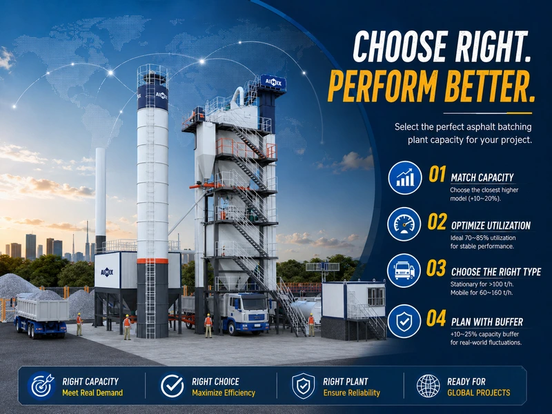 How To Select The Right Asphalt Batching Plant By Capacity