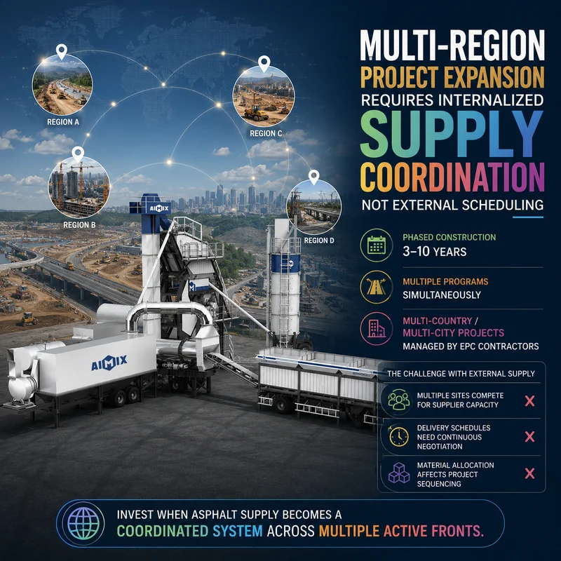 Multi-Region Project Expansion Requires Internalized Supply Coordination Instead of External