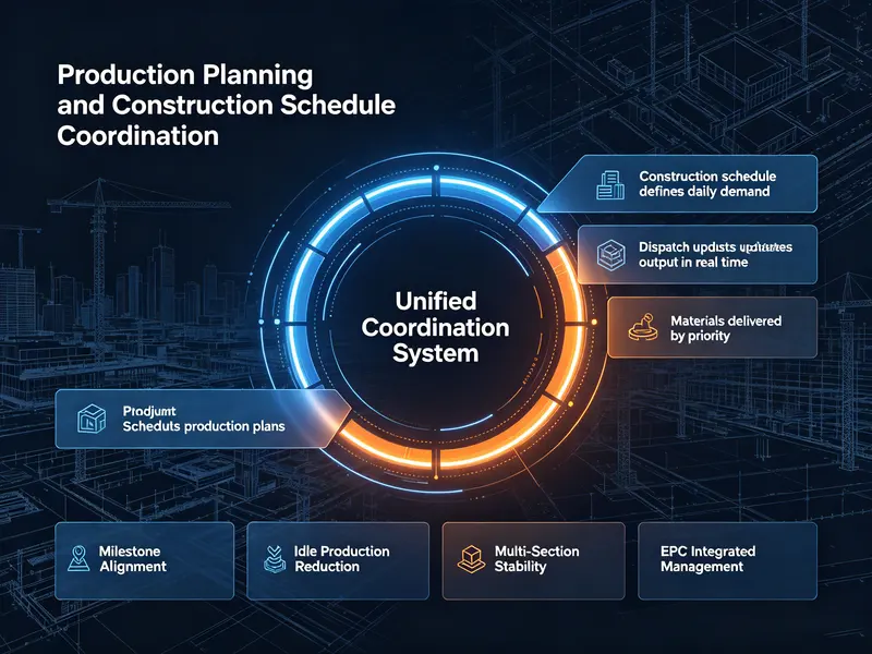 Production Planning and Construction Schedule Coordination