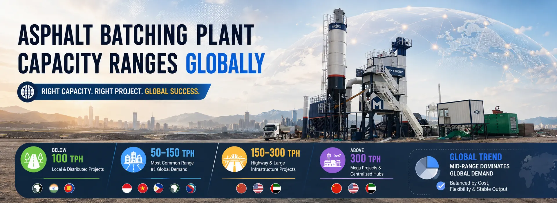 What Are The Most Common Asphalt Batching Plant Capacity Ranges Globally