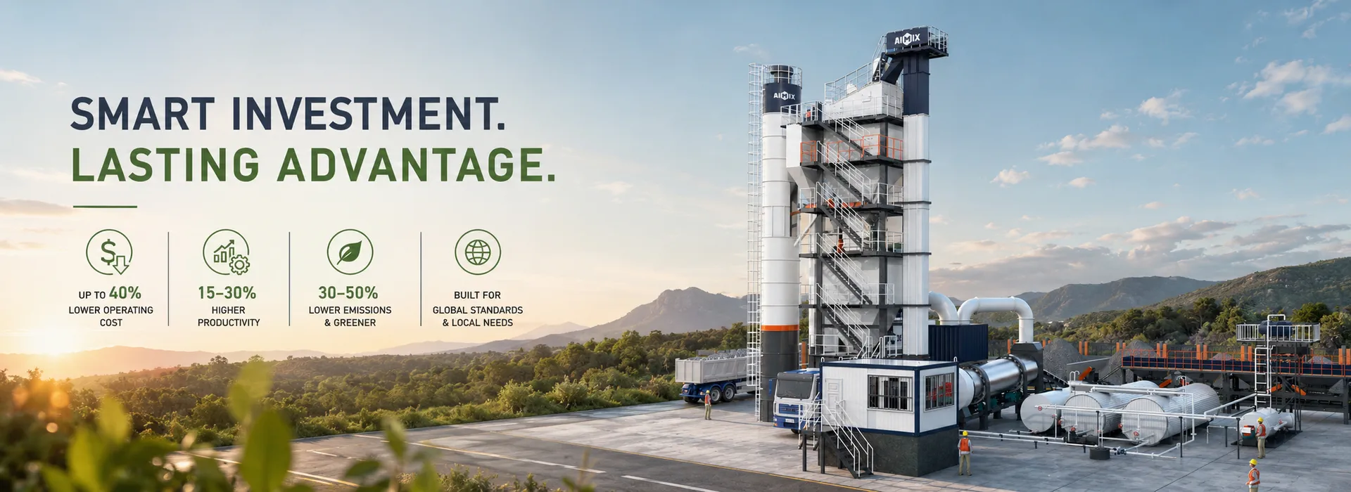 advantages of making an investment in an asphalt mixing plant