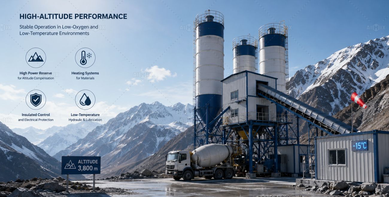 batching plant in high-altitude environment