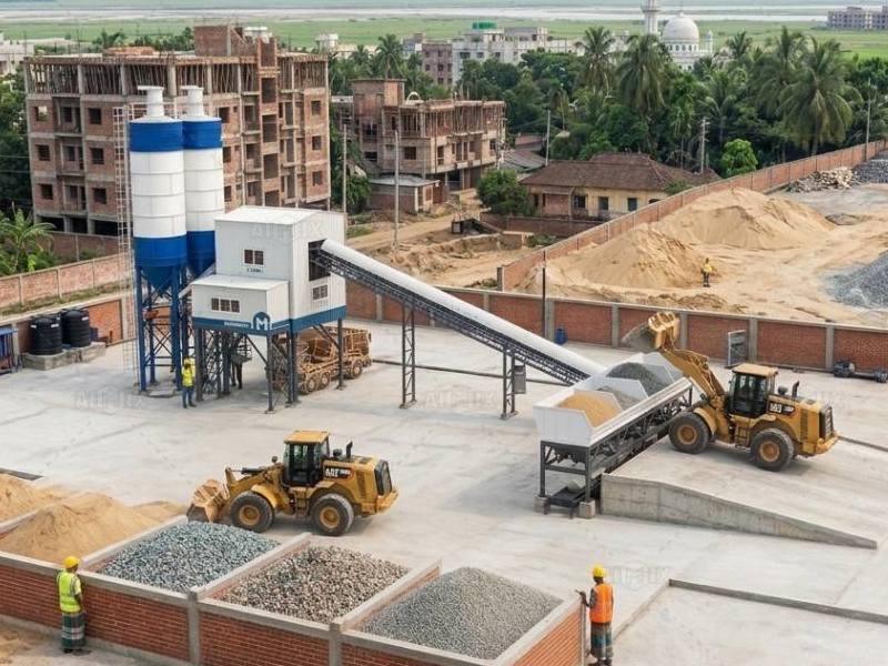 choose stationary type concrete plant