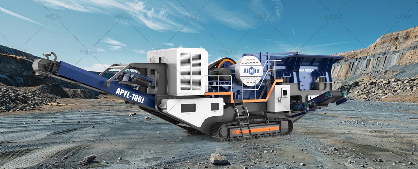 crawler type stone crushing machine
