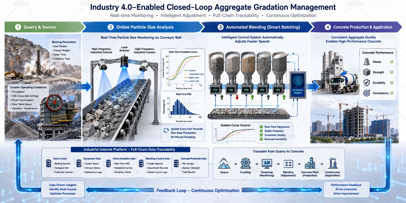 digital and automated control systems in modern aggregate gradation management