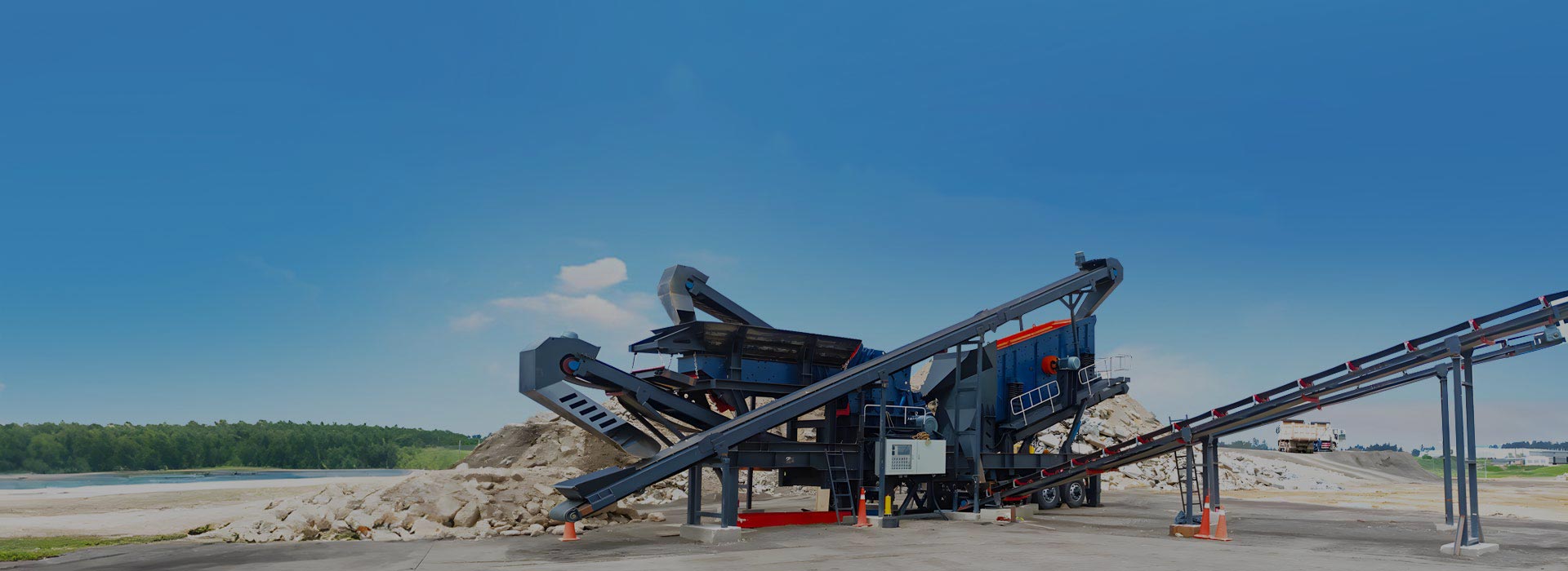 mobile type stone crusher plants