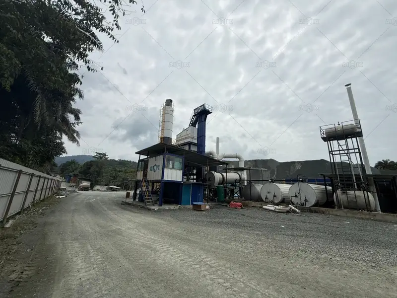 80TPH Stationary Batch Type Asphalt Plant Solution for Highway Construction in Kota Kinabalu