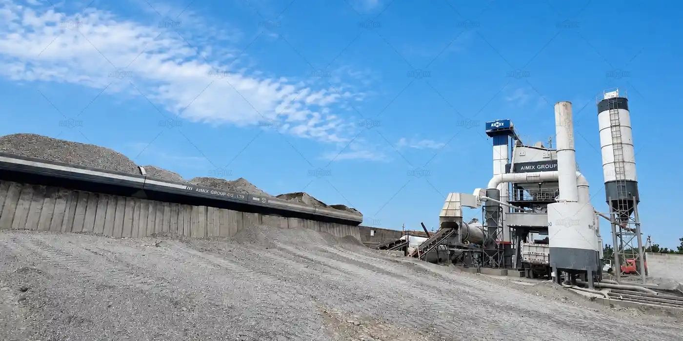 80TPH stationary asphalt batch mix plant in Fergana, Uzbekistan