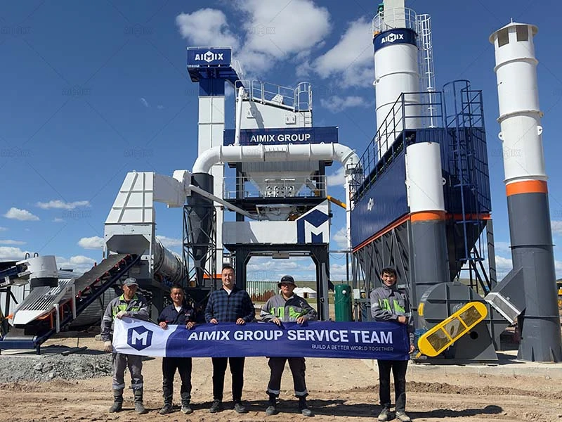 80tph asphalt batch plant capacity for asphalt road in Mongolia