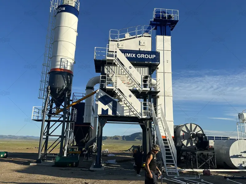 80tph batch type asphalt plant price for road building in Mongolia