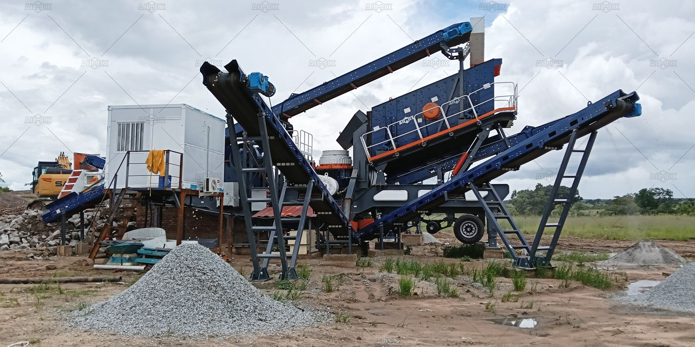 AIMIX mobile crusher plant producing Quality Aggregate and improve its business growth in Zimbabwe