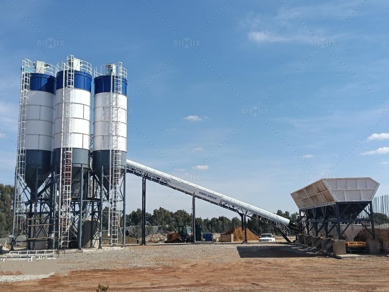 AJ90 batching plant solution provided for South African client supporting reliable concrete supply