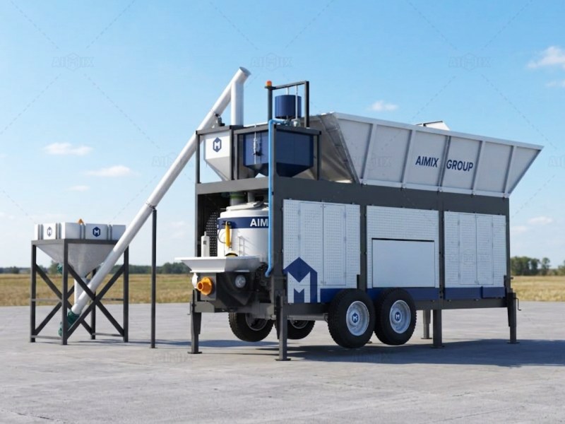AJP40 concrete mixing and pumping solution from Aimix
