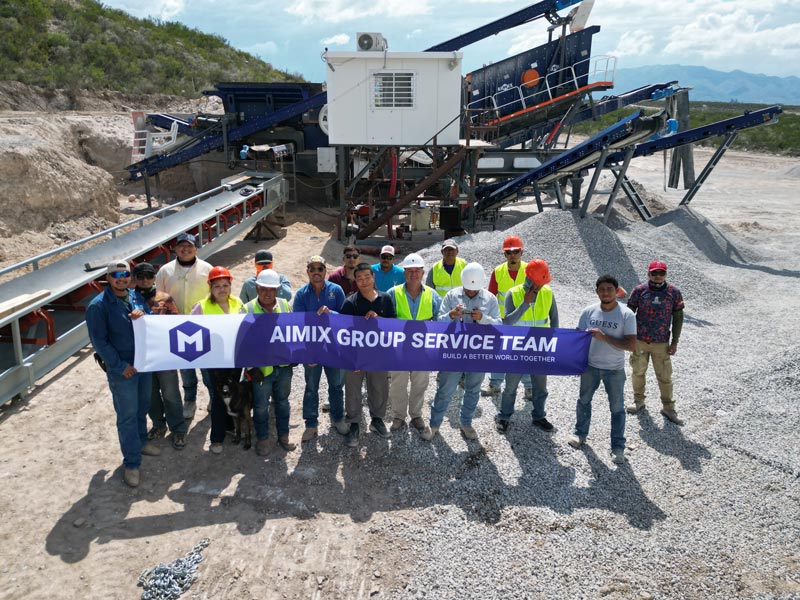 APY4 Mobile Crusher Plants for Rural Road Construction in Mexico