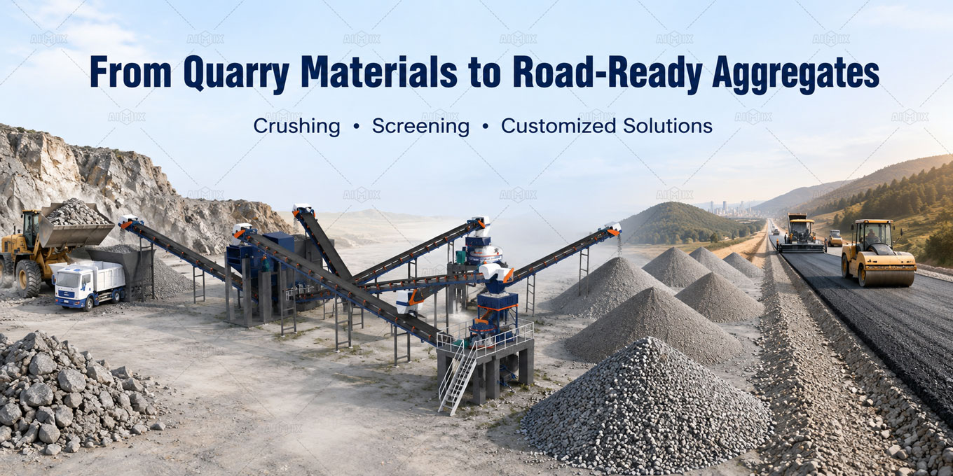 Aggregate Production For Road Construction Projects