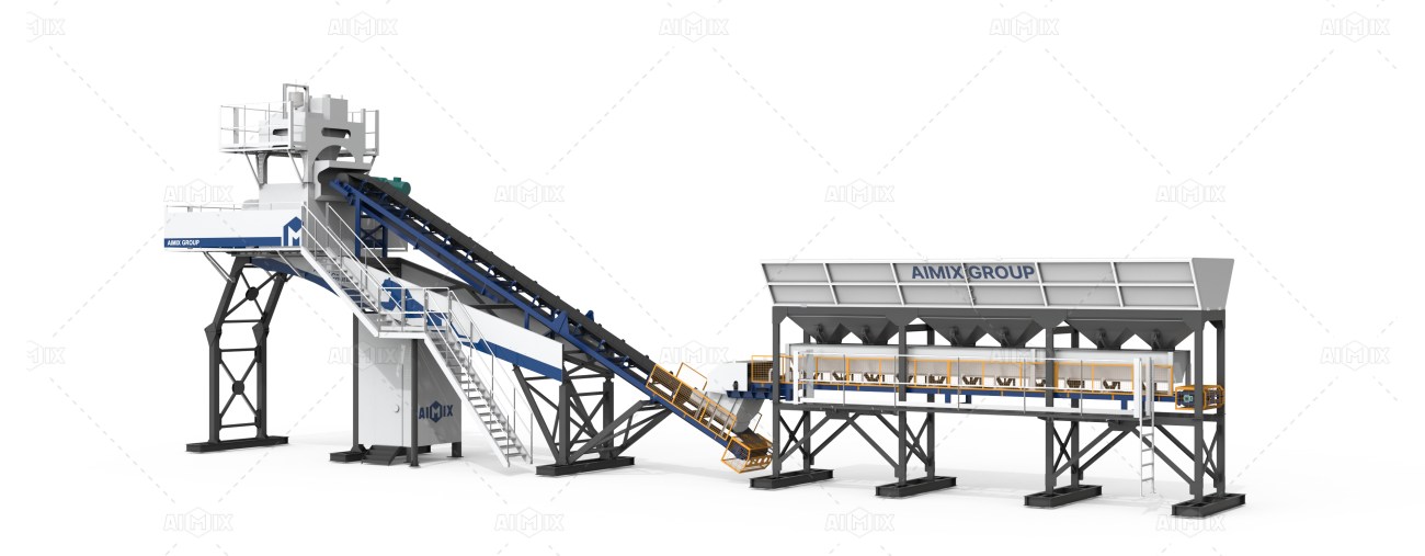Aimix provides fast installation concrete batching plant