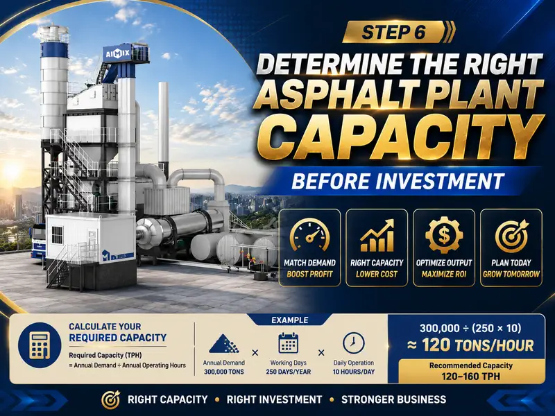 Determine the Asphalt Plant Capacity Before Investment