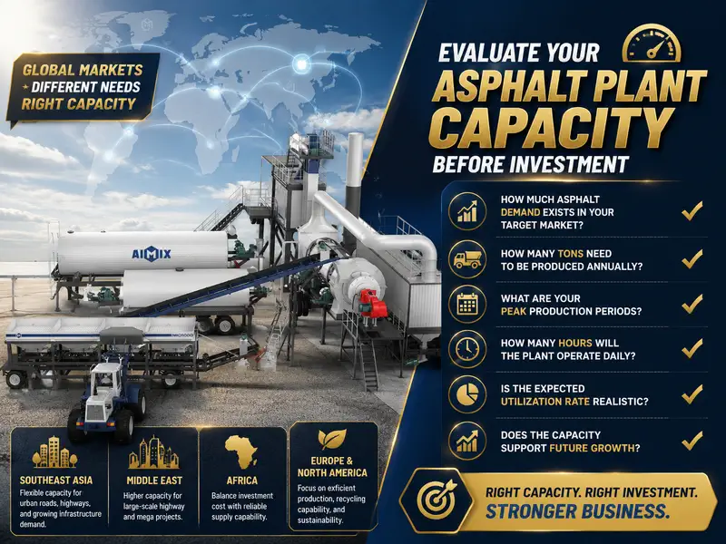 Evaluate Your Asphalt Plant Capacity Before Investment