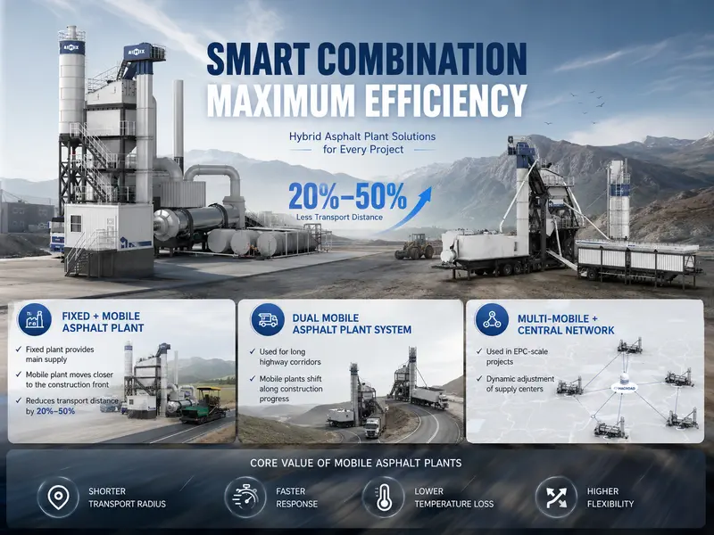How to Combine Mobile and Fixed Asphalt Plants