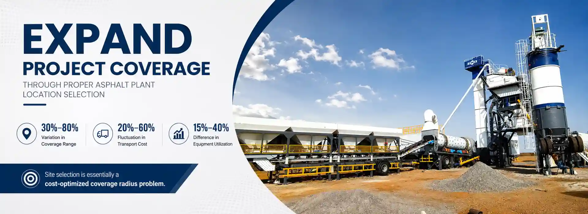 How to Expand Project Coverage Through Proper Asphalt Plant Location Selection