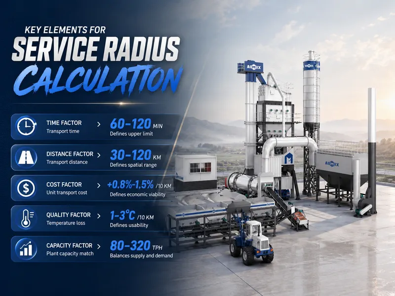 Key Elements for Service Radius Calculation