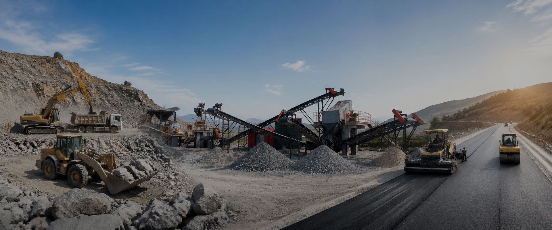 Production of Aggregate for Road Construction