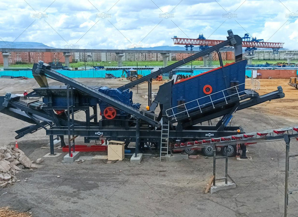 Project Reference：150tph Wheeled Mobile Impact Crusher for Construction Waste Disposal in Colombia