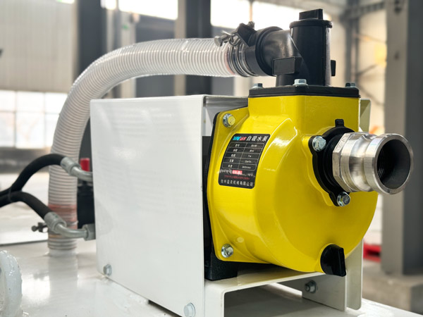 Self Loading Mixer Water Pump and Piping System Testing