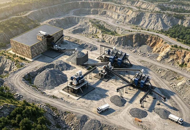 Stationary Aggregate Production Plant for Commercial Quarries