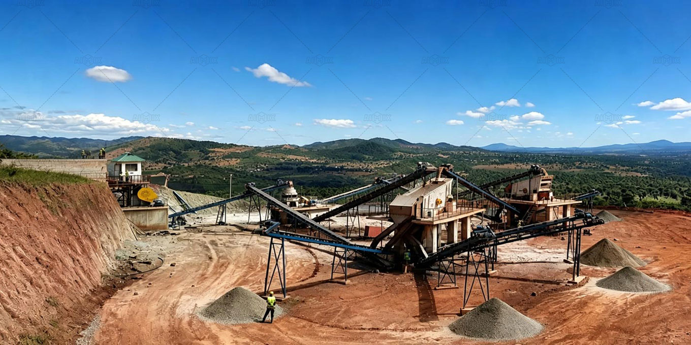 Stationary Limestone Crushing Line