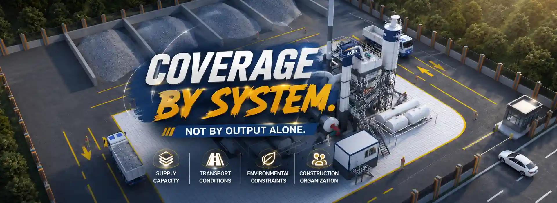 What Factors Determine the Project Coverage Capacity of an Asphalt Plant