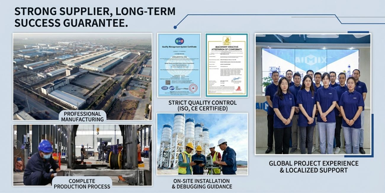 choose reliable batching plant supplier for long-term success guarantee