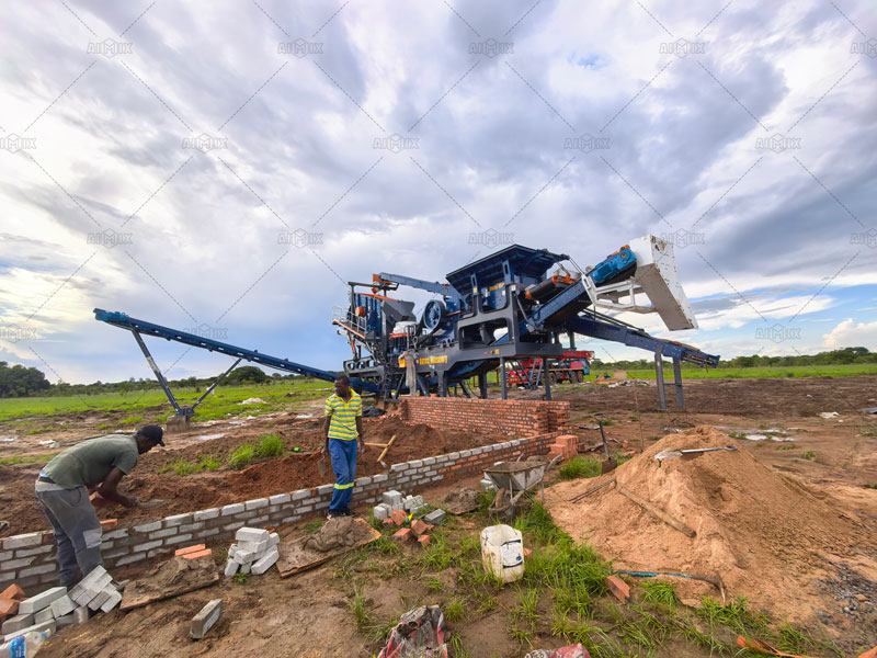 mobile crushing plants ready for running on-site
